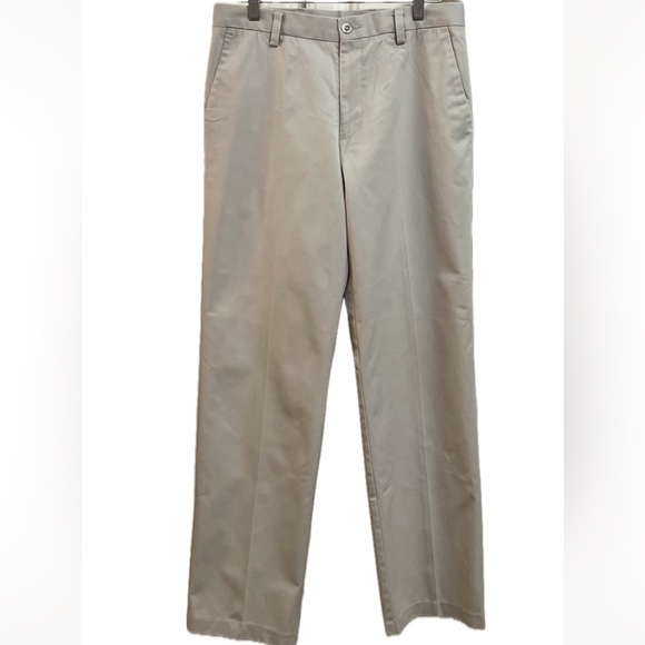 Dockers D 2 sz 32 W x 34 Inseam Stone Khaki twill pants 99% cotton - Picture 1 of 9